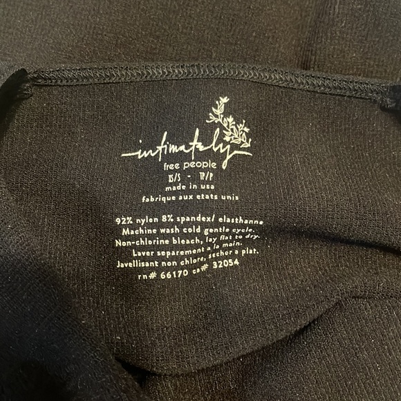 Free People Solstice Bodysuit in black size XS/Small NWOT - Picture 8 of 8